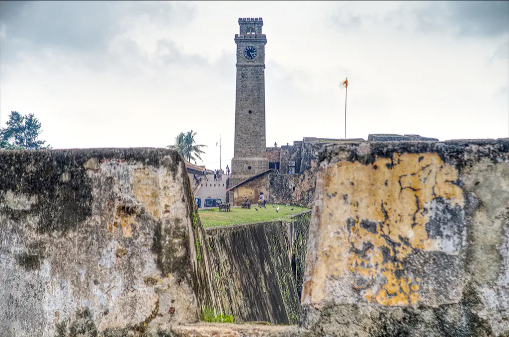 Galle fort mit turm hdr