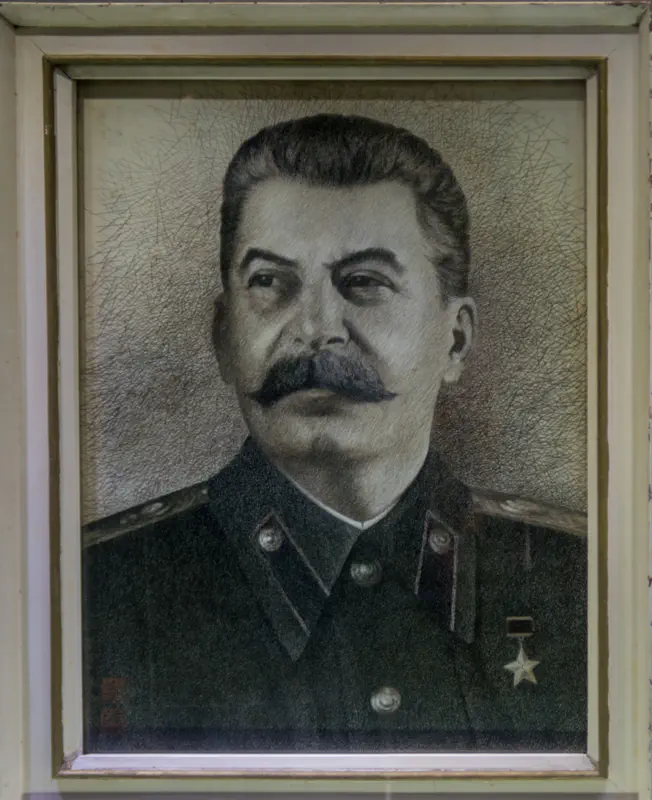 Stalin, Seidenstrickerei