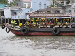 Obstverkaufsboot Mekong