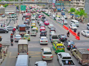 Verkehrsstau in Bangkok 